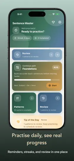 Sentence Master: English iPhone Ekran Görüntüsü 4