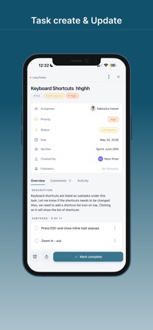 LazyTasks screenshot