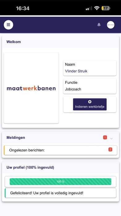 Maatwerkbanen Screenshot