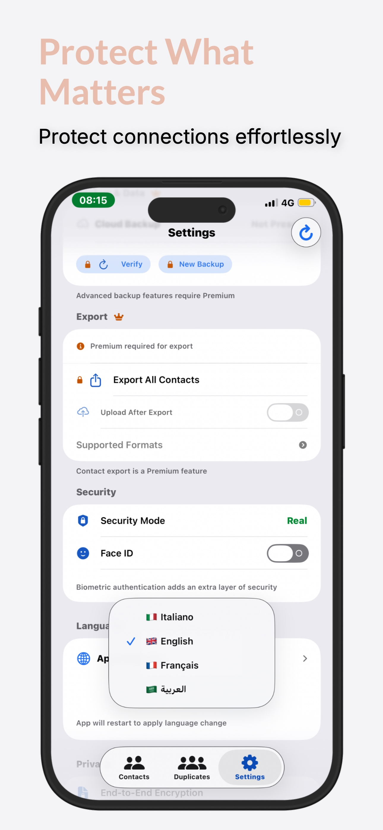 Contacts Backups screenshot 8