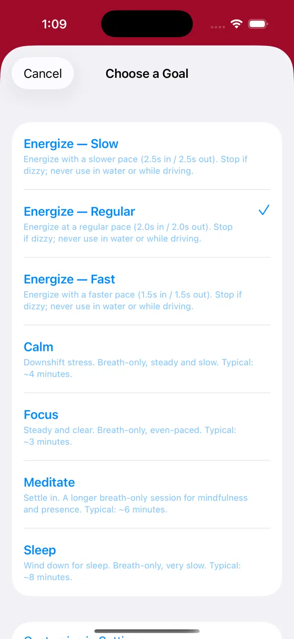 Screenshot #2 pour Sweaty Hat - Breath Coach
