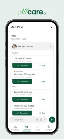 AllCare Facility screenshot