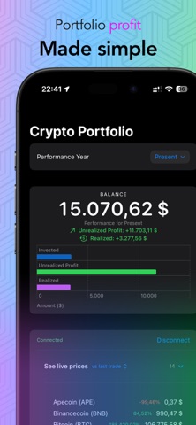 InvesTrackr: Crypto Portfolio screenshot