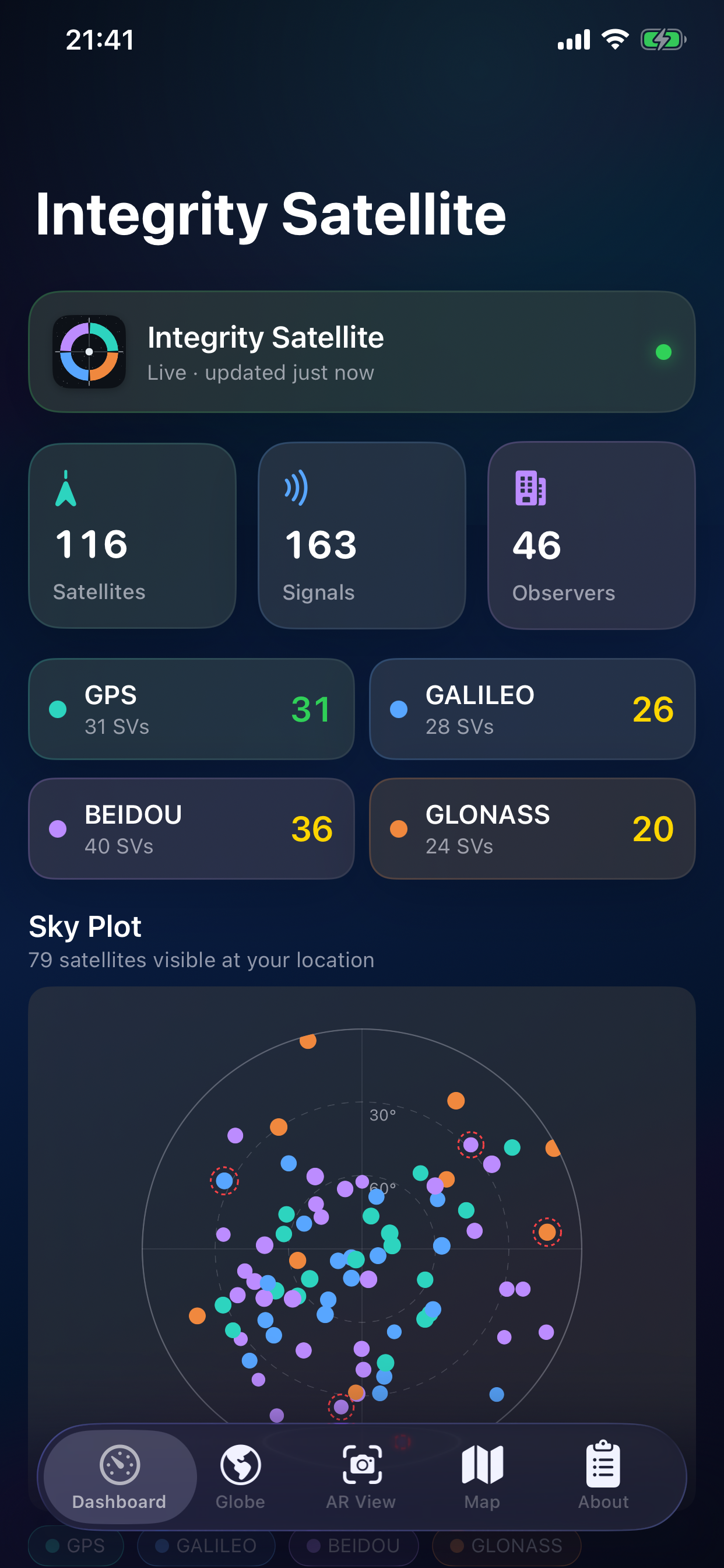 Integrity Satellite Monitor screenshot 4