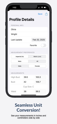 Measure-Ease: Fit for Sewists Screenshot 2 of 10