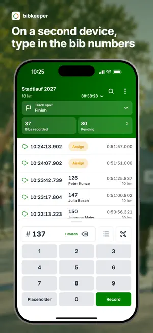 bibkeeper – Race Timing screenshot 2