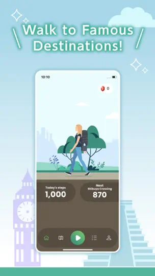 Скриншот Pedometer World - Step Counter на iPhone 2
