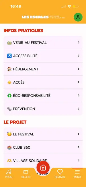 Les Escales 2026 iPhone screenshot 5