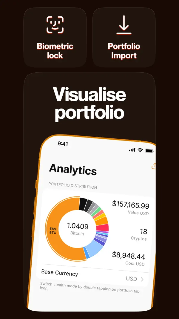 Crypto Pro — Krypto-Tracker iPhone App Screenshot 6 – Finanzen
