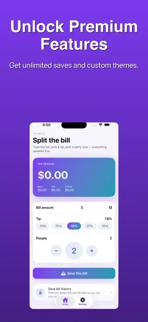 Tip Splitter Bill Calc screenshot 3