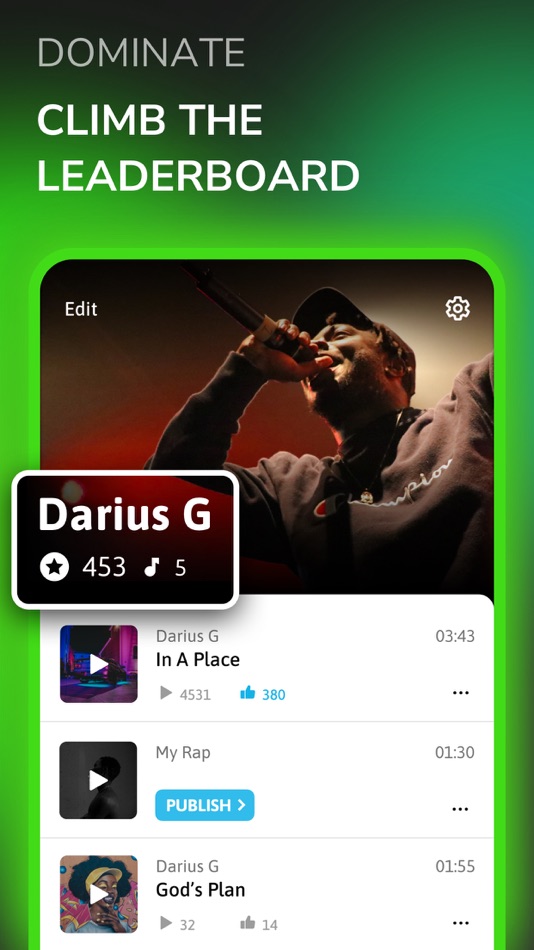 #4. Self Rap - Fame Rapping Studio (iOS) 由: Music Breath