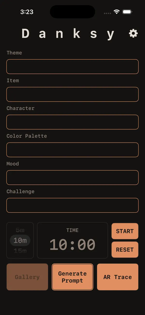 Screenshot #1 pour Danksy - Art Prompts and AR