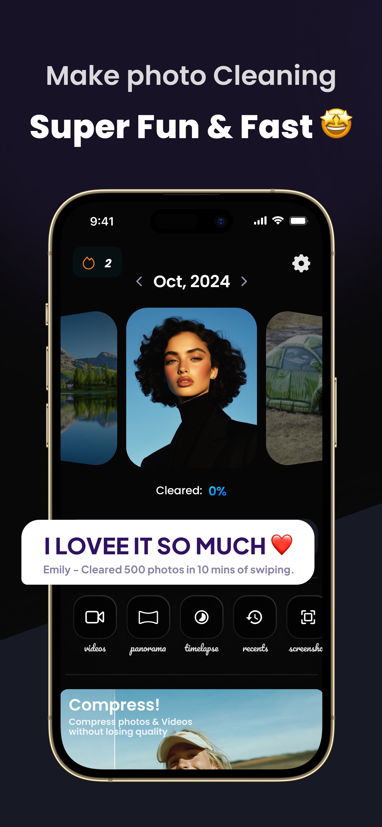 Swipe: Delete Photos Clear Cam screenshot 4