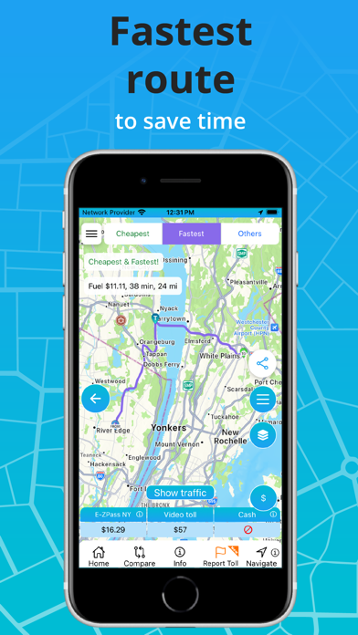 Screenshot #1 pour Toll & Gas Calculator TollGuru