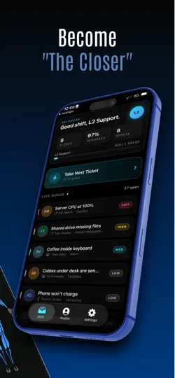 Captura de pantalla de Sys Admin Sim en iPhone 2
