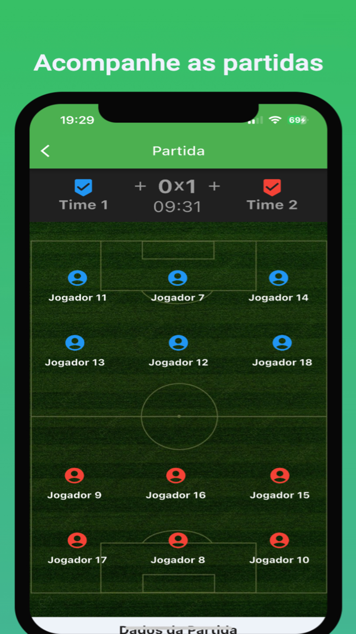 Sorteio de Times - Futebol