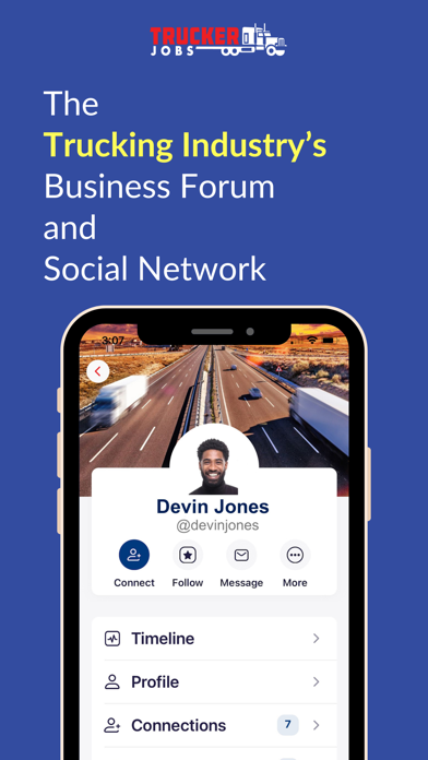 Trucker Jobs Network iPhone screenshot 1 - Business app