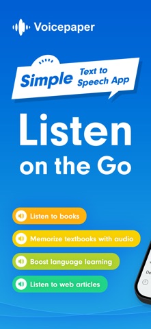 Voicepaper: PDF, eBooks & News screenshot