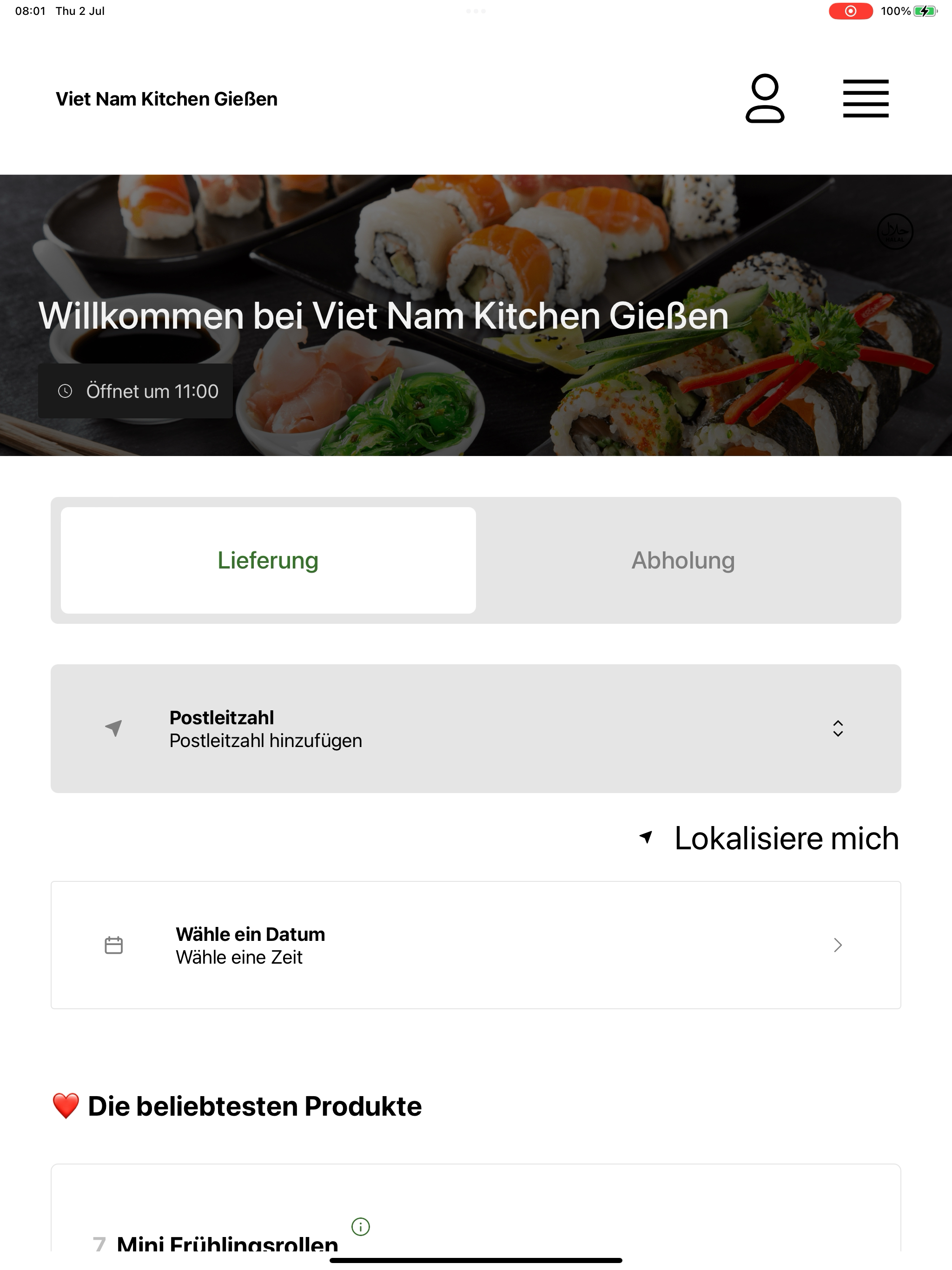 Viet Nam Kitchen Gießen screenshot 9
