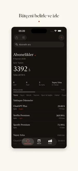 Abonelik - Takip ve Yonetim screenshot 4