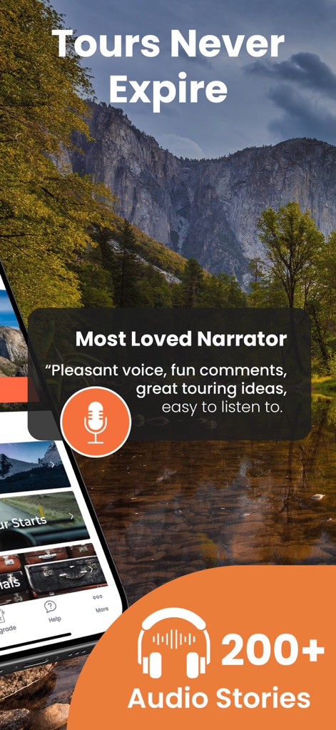 Yosemite GyPSy Guide Tour - Questo strumento vanta un "Narratore più amato" che rende l'esperienza divertente e informativa, con oltre 200 storie audio disponibili per gli utenti.
