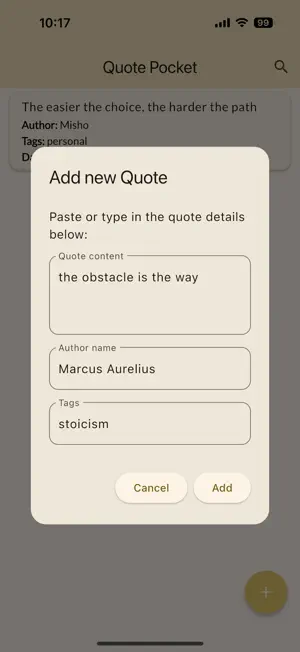 Quote Pocket screenshot 2