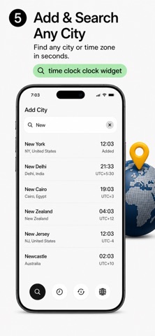UTC Time Converter World Clock iPhone screenshot