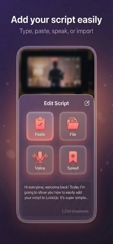LookUp: Eye Contact Prompter iPhone screenshot