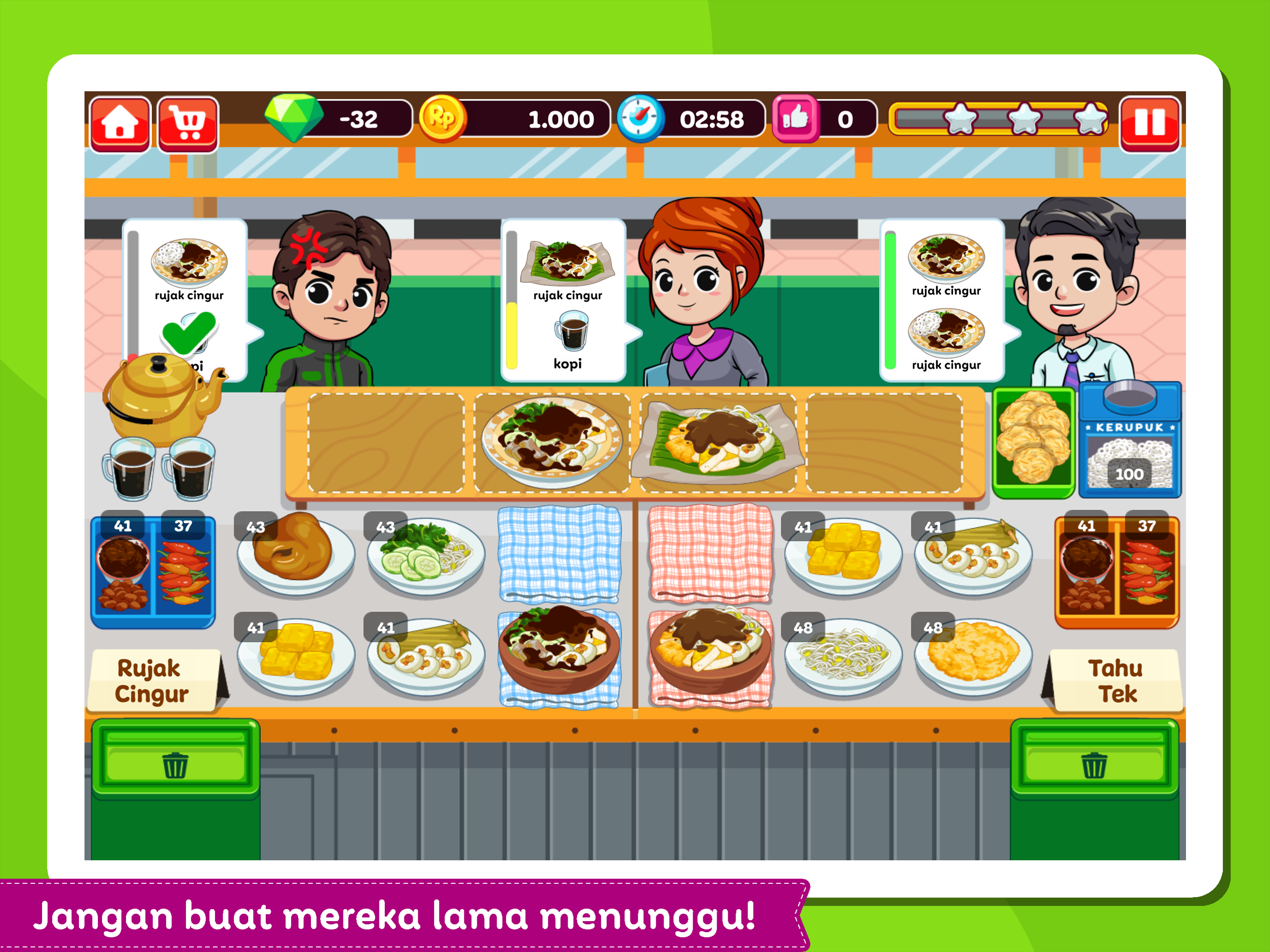 Warung Rujak dan Tahu Tek