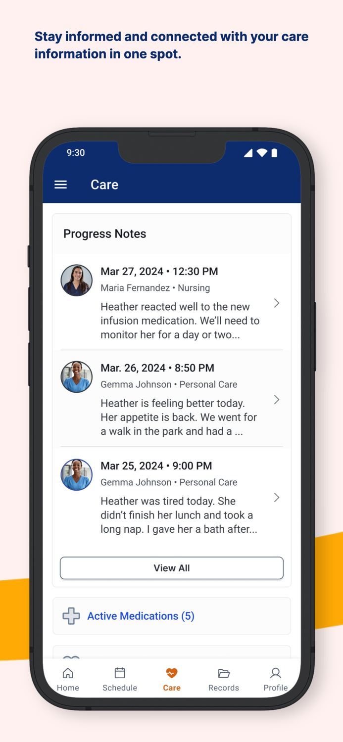 AlayaCare Family Portal