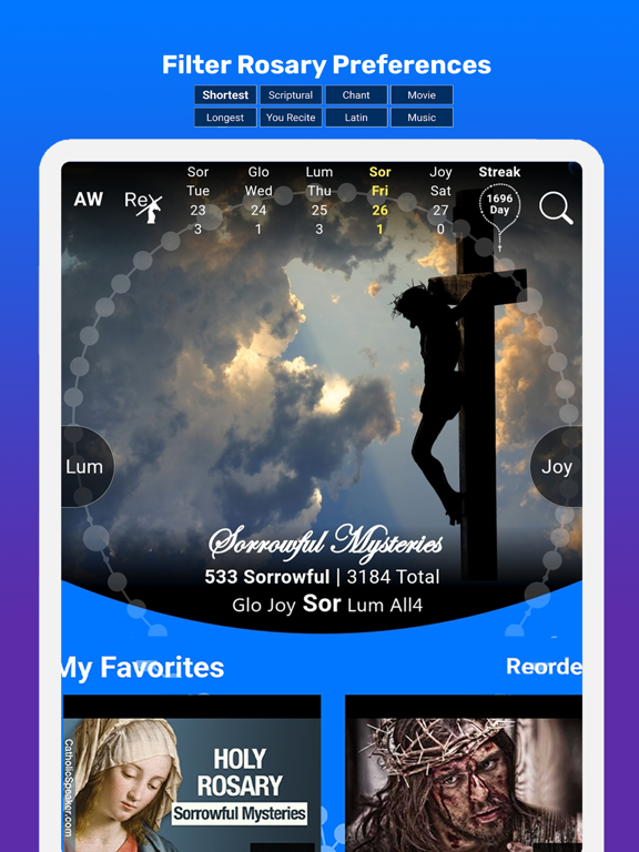 Screenshot #6 pour Rosary Experience: Video+Audio