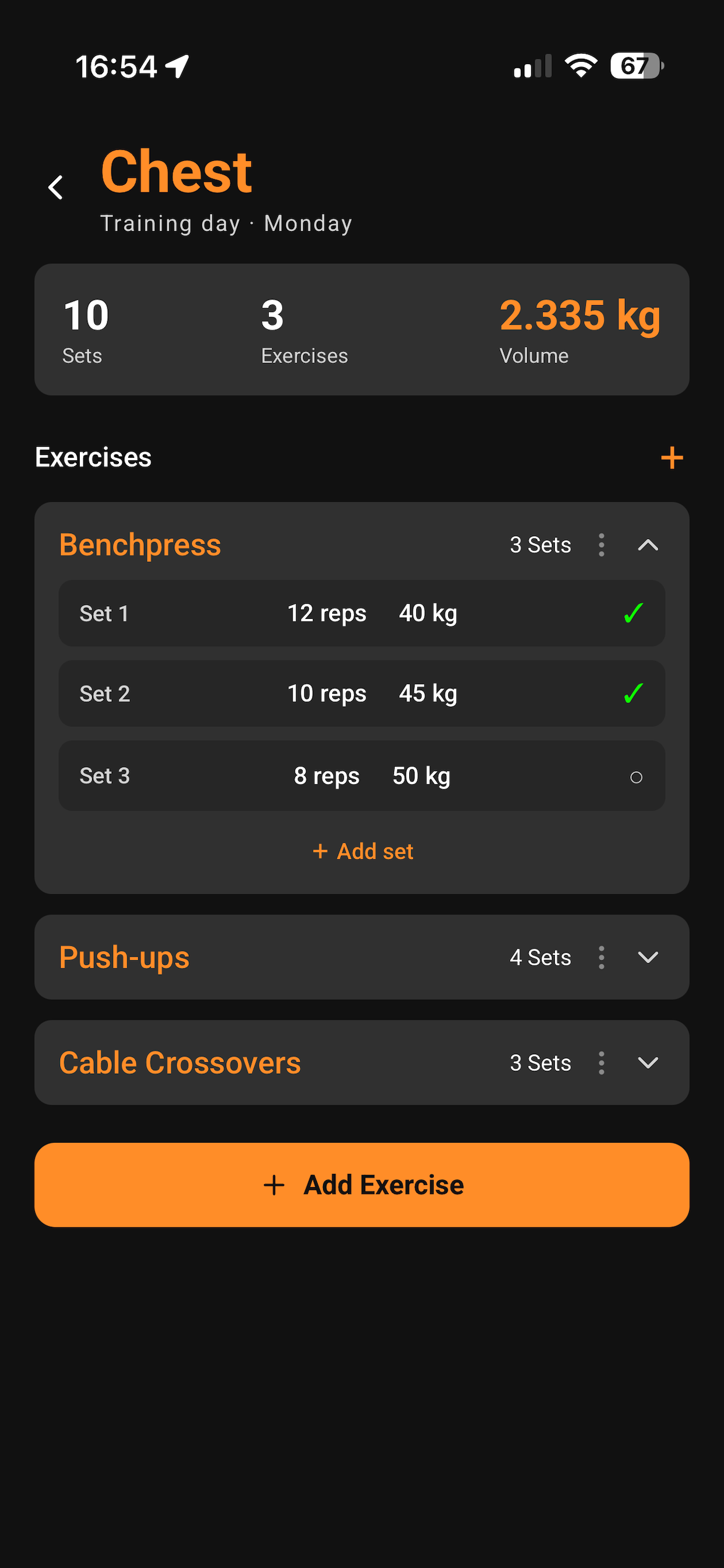 My Workout Diary screenshot 3