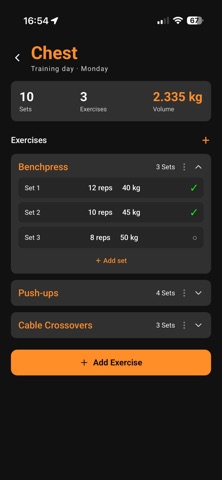 My Workout Diary Screenshot 3 of 5