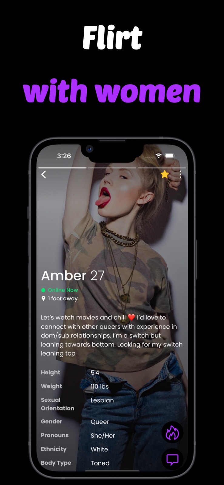 Likk lesbian bi & queer dating iphone screenshot 3