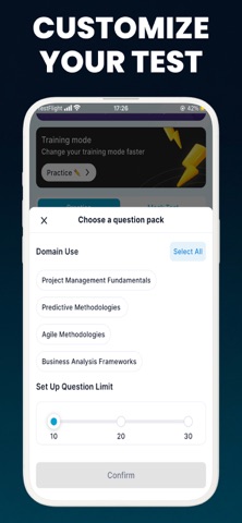 PMI CAPM Prep 2026: Exam Pass iPhone screenshot