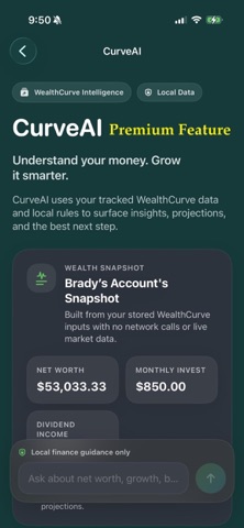 WealthCurve: Portfolio Tracker Screenshot 1 of 10
