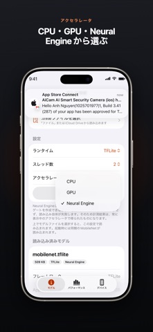 TFLite LiteRT TensorFlow 推論 のスクリーンショット