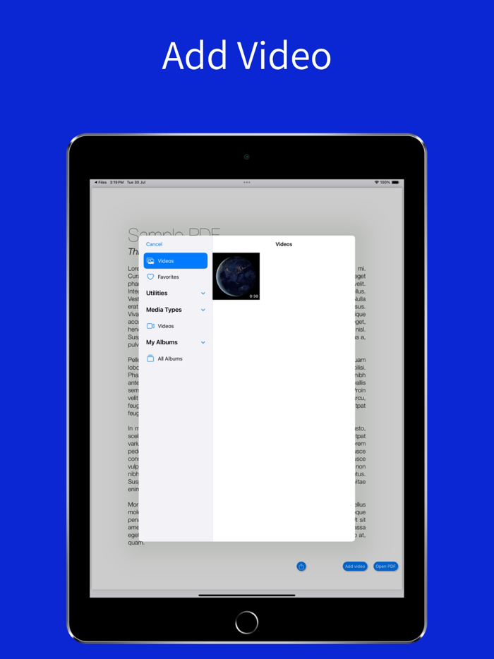 Video Book Attach PDF Videos
