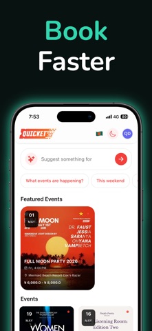 Quicket iPhone screenshot 3
