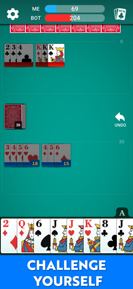 Rummy 500 - Card Game * screenshot 2
