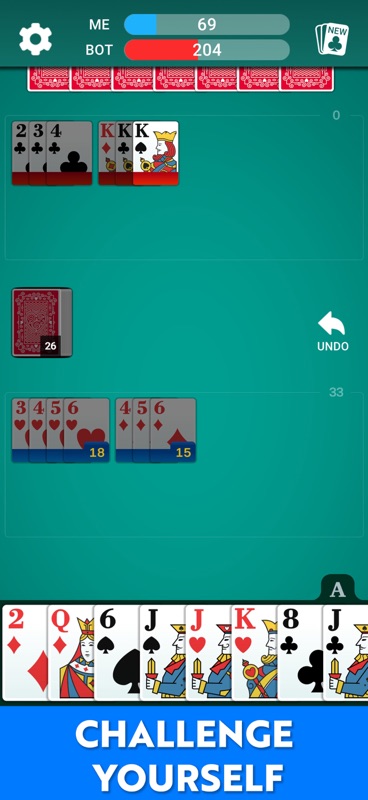 Rummy 500 - Card Game * screenshot 3
