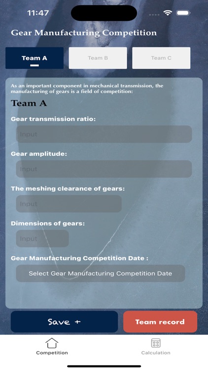 Gear Calculation Competition