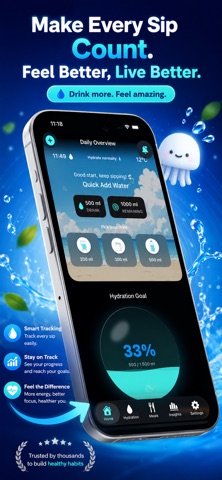 HydroMeal - drink enough water screenshot