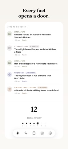 Nib: Daily Facts iPhone screenshot