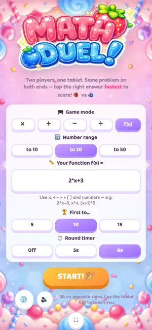 Math Duel: 2-Player Math screenshot 4