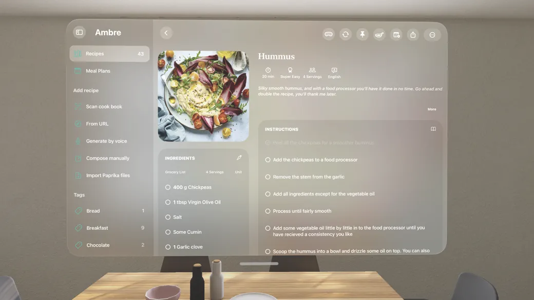 Ambre: Recipe Organizer screenshot 1