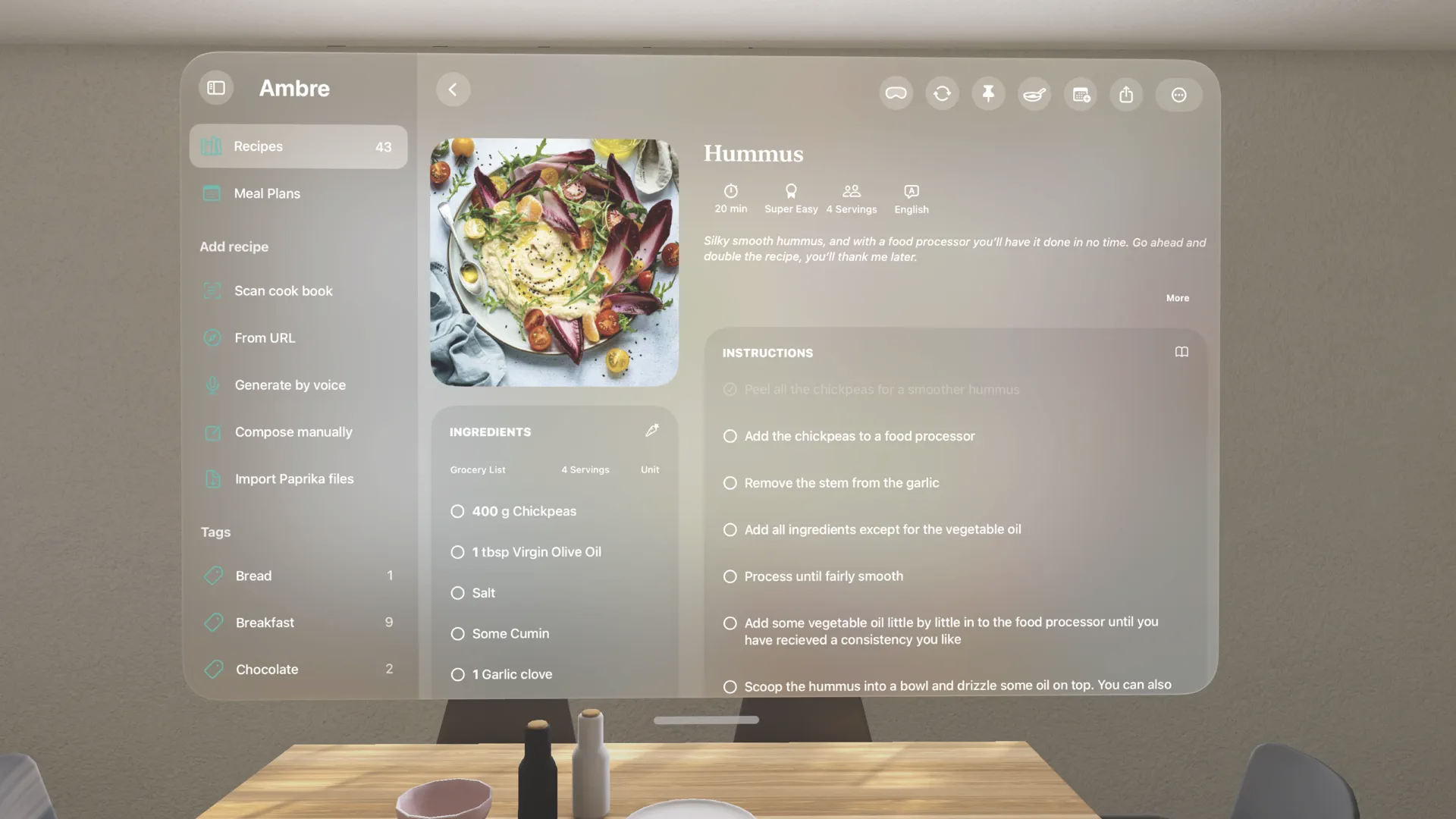 Ambre: Recipe Organizer screenshot