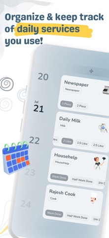 Maid, Milk, deliveries Tracker screenshot 1