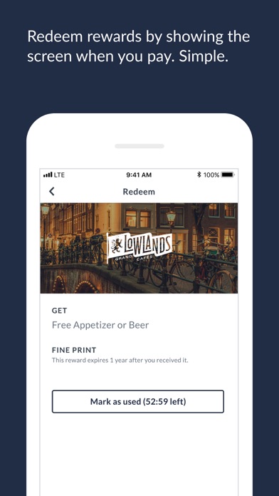 Lowlands Rewards iPhone screenshot 3 - Food & Drink app
