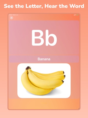 ABC English alphabet learning iPad screenshot